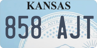 KS license plate 858AJT