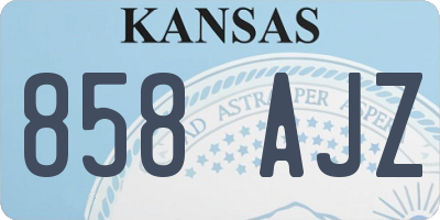 KS license plate 858AJZ