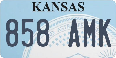KS license plate 858AMK