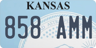 KS license plate 858AMM