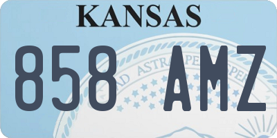 KS license plate 858AMZ