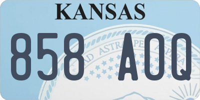 KS license plate 858AOQ