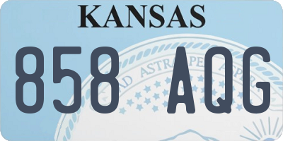 KS license plate 858AQG