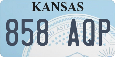 KS license plate 858AQP