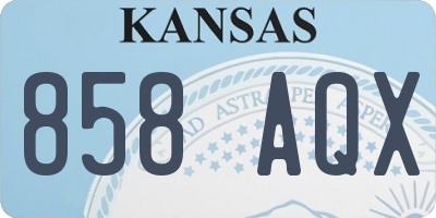 KS license plate 858AQX