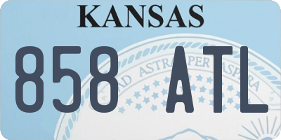KS license plate 858ATL