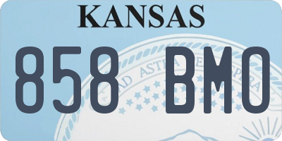 KS license plate 858BMO
