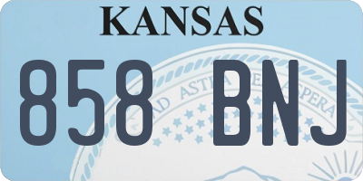 KS license plate 858BNJ