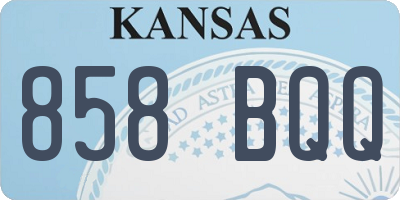 KS license plate 858BQQ