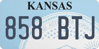 KS license plate 858BTJ