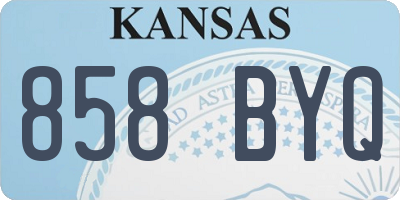 KS license plate 858BYQ