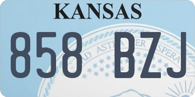 KS license plate 858BZJ