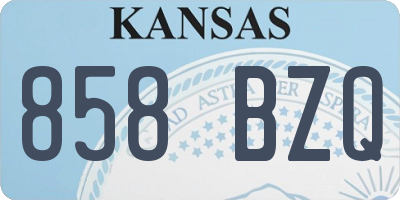 KS license plate 858BZQ