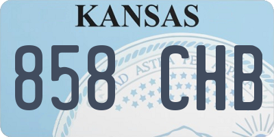 KS license plate 858CHB