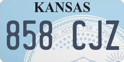 KS license plate 858CJZ