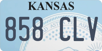 KS license plate 858CLV