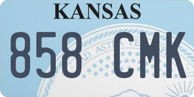 KS license plate 858CMK