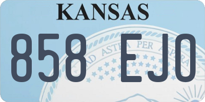 KS license plate 858EJO