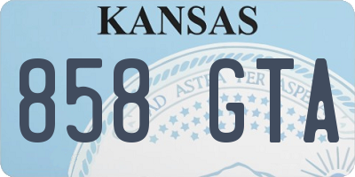 KS license plate 858GTA
