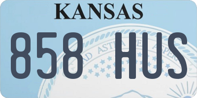 KS license plate 858HUS