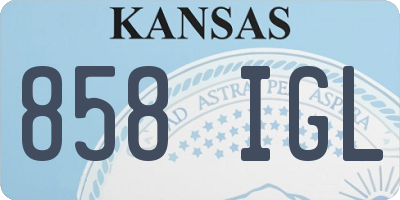 KS license plate 858IGL