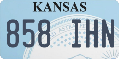 KS license plate 858IHN
