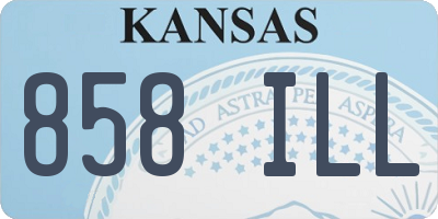 KS license plate 858ILL