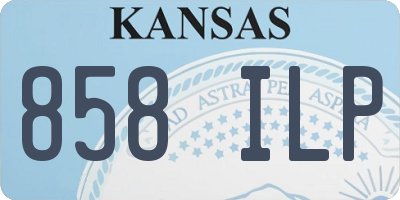KS license plate 858ILP