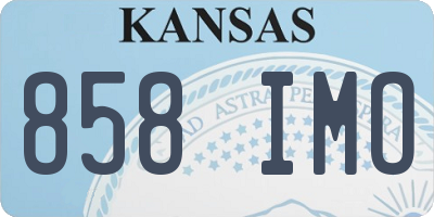 KS license plate 858IMO