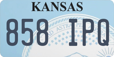 KS license plate 858IPQ