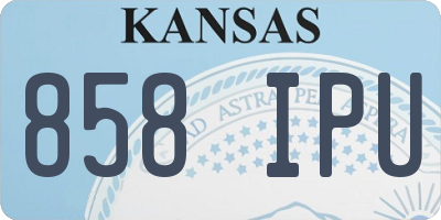 KS license plate 858IPU