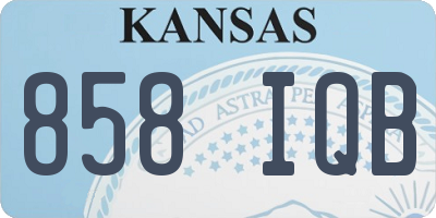 KS license plate 858IQB