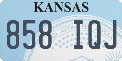 KS license plate 858IQJ