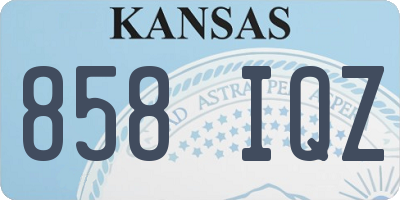 KS license plate 858IQZ