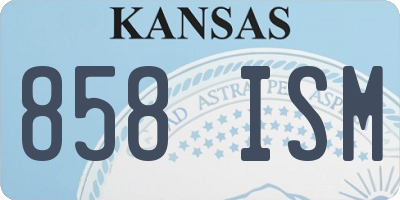 KS license plate 858ISM