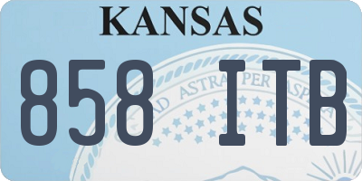 KS license plate 858ITB