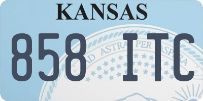 KS license plate 858ITC