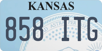 KS license plate 858ITG