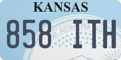 KS license plate 858ITH