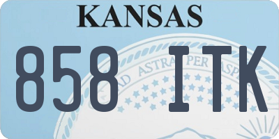 KS license plate 858ITK