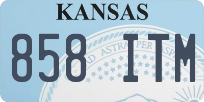 KS license plate 858ITM