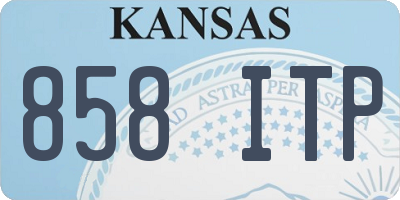 KS license plate 858ITP