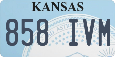 KS license plate 858IVM