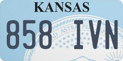 KS license plate 858IVN