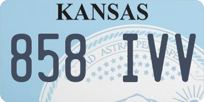 KS license plate 858IVV