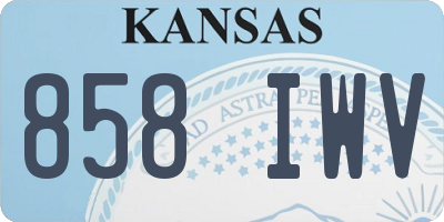 KS license plate 858IWV