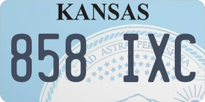 KS license plate 858IXC