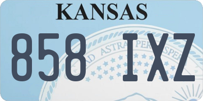 KS license plate 858IXZ