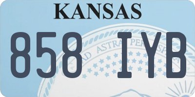 KS license plate 858IYB