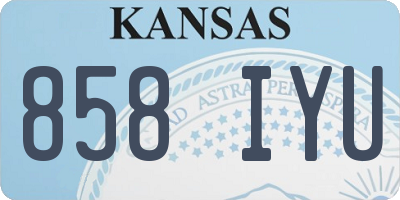 KS license plate 858IYU